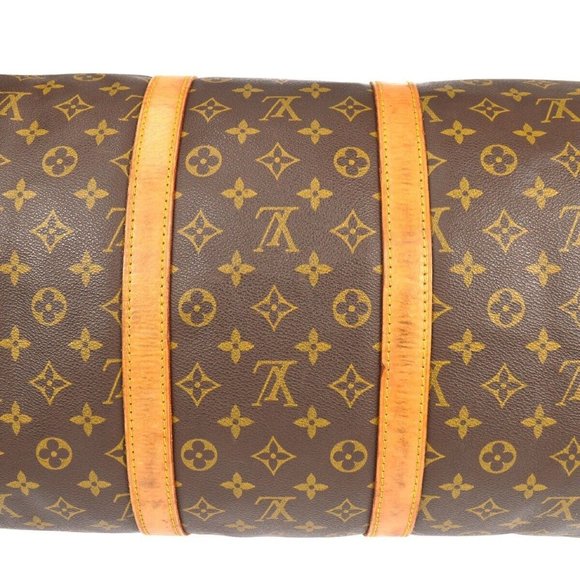 Louis Vuitton Travel Bag Keepall Bandouliere 55 Brown Monogram. - Picture 2 of 8